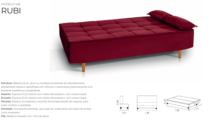 Sofá Cama Rubi